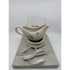 Temp-Tations Electric Plug In Gravy Boat Warmer In Confetti Holiday Prep NEW